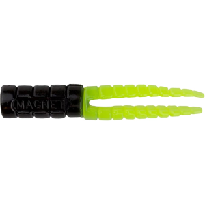 Crappie Magnet Grub Black/Chartreuse - Crappie Magnet