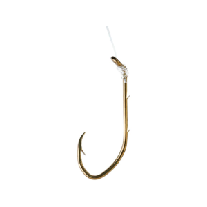 Eagle Claw Pro-V Bend Snelled Baitholder Hook #2/0 Bronze 6PK - Eagle Claw