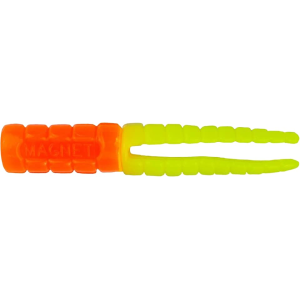 Crappie Magnet Grub Orange/Chartreuse - Crappie Magnet