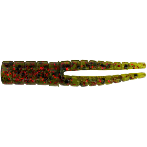 Crappie Magnet Grub Green/Red Flake - Crappie Magnet