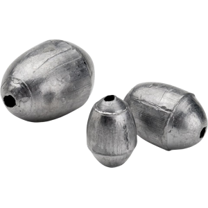 Bullet Weights Egg Sinker 1/8oz Lead Natural 12PK - Bullet Weights