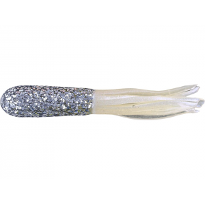 Big Bite Baits Crappie Tube Silver Glitter/Pearl