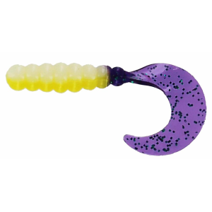 Big Bite Baits Fat Grub Acid Rain/Junebug - Big Bite Baits