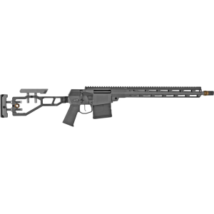 Q The FIX Bolt Action Rifle 6.5 Creedmoor 16" Black Threaded Barrel Gray Frame Gray Chassis