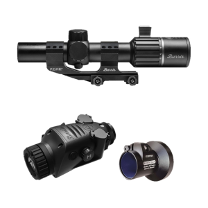 Burris BTC35 V3 Thermal Clip-On with RT6 Rifle Scope 1-6x 24mm Illuminated Ballistic AR Reticle Matte Black - Burris