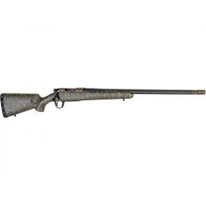 CHRISTENSEN Arms Ridgeline Bolt Action Rifle 6.5 Creedmoor 24" Carbon Fiber Threaded Barrel Burnt Bronze Frame Black/green Spiderweb Field Stock