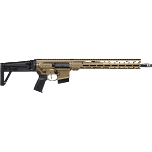 CMMG DISSENT Mk4 Semi Automatic Rifle 338 Advanced Rifle Cartridge (338 ARC) 16.1" Black Threaded Barrel Coyote Tan Frame Black Pistol Grip - Cmmg