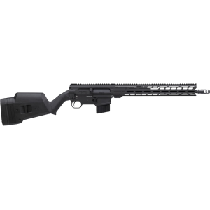 CMMG DISSENT Br4 Semi Automatic Rifle 338 Advanced Rifle Cartridge (338 ARC) 16.1" Black Threaded Barrel Armor Black Frame Black Field Stock - Cmmg