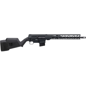 CMMG DISSENT Br4 Semi Automatic Rifle 338 Advanced Rifle Cartridge (338 ARC) 16.1" Black Threaded Barrel Sniper Gray Frame Black Field Stock - Cmmg