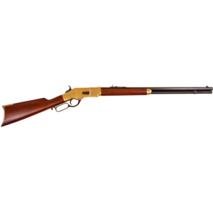 CIMARRON Firearms 1866 Yellowboy Lever Action Rifle 38 Special 24" Blued Barrel Brass Frame Walnut Straight Grip Stock