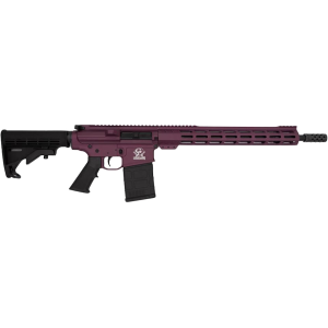 GLFA Ar-10 Semi Automatic Rifle 308 Winchester 18" Black Threaded Barrel Cerakote Frame Black Cherry Pistol Grip