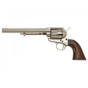 Cimarron Firearms Cavalry Scout 45 Colt (Long Colt) Revolver 7.5" Nickel Barrel 6 Round Walnut Grip - Cimarron Firearms