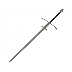 Cold Steel Great Sword 38" 1060 Carbon Steel Blade Leather Wrapped Handle Black - Cold Steel