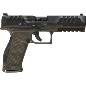 Walther PDP Optics Ready 9mm Luger Pistol 5" Barrel 18+1 Round Matte Black Slide Olive Drab Grip Olive Drab Frame