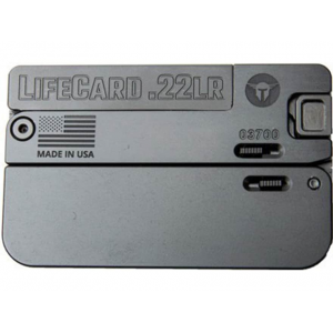 TRAILBLAZER Firearms Lifecard 22lr Single Shot Pistol 2.5" Barrel 1 Round Black Aluminum