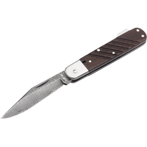 Boker Knives 98k Pocket Knife 3.31" Clip Point Damascus Blade Walnut Handle Brown - Boker Knives