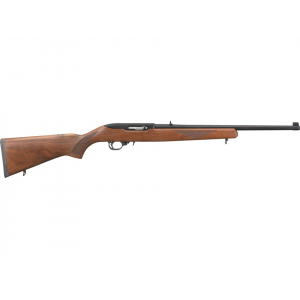 RUGER 10/22 Sporter Semi Automatic Rifle 22 Long Rifle 18.5" Black Barrel Black Frame Walnut Field Stock