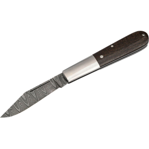 Boker Knives Barlow M4 Sherman Pocket Knife 2.44" Clip Point Damascus Blade Micarta Handle Brown - Boker Knives