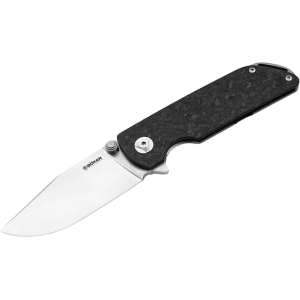 Boker Knives Sherman EDC Pocket Knife 2.95" Clip Point CPM MagnaCut Satin Blade Carbon Fiber Handle Black - Boker Knives