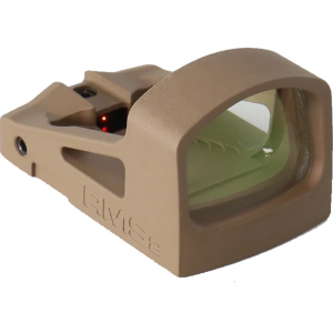SHIELD SIGHTS Mini Compact RMS2 Reflex Red Dot Sight 1x 8 MOA Dot Glass Lens FDE