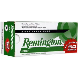 Remington UMC 223 Remington Ammo 55 Grain Full Metal Jacket Case of 400 (8 Boxes of 50) - Remington