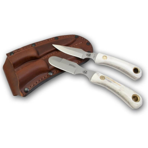 Knives of Alaska Muskrat/Cub Bear Combo Fixed Blade Knife Set D2 Tool Steel Blades Stag Handles - Knives Of Alaska