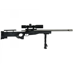 CRICKETT Precision Single Shot Youth Rifle 22 Long Rifle 16.5" Stainless Threaded Barrel Black Frame Black Adjustable Stock With Scope