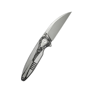 WE Knife Zenthra Pocket Knife 3.3" Wharncliffe Bohler M390 Satin Blade Titanium Handle White - We Knife