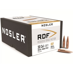 NOSLER RDF 30 Caliber (308 Diameter) Bullets 210 Grain Jacketed Hollow Point Box of 500