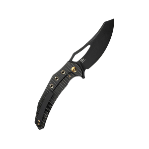 WE Knife Epaulette Pocket Knife 3.45" Reverse Tanto Bohler M390 Black Stonewash Blade Titanium Handle Black - We Knife