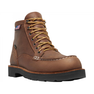 DANNER Bull Run Moc Toe GTX Work Boots Leather Tobacco Men's 8 D