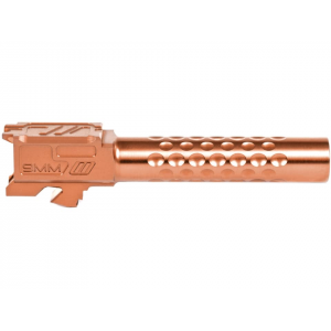 ZEV Technologies Optimized Match Barrel Glock 19 Gen 1, 2, 3, 4, 5 9mm Luger 4.03" Dimpled Stainless Steel Bronze PVD - Zev Technologies