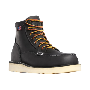 Danner Men's Bull Run Moc Toe 6" Work Boots Leather Black 14 D - Danner