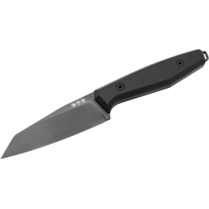Boker Knives AK1 Fixed Blade Knife 3.11" Reverse Tanto Point RWL34 Black PVD Blade G-10 Handle Black - Boker Knives