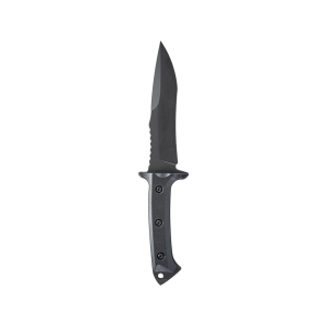 Skallywag Tactical Riptide Fixed Blade Knife 6.35" Spear Point D2 Black PVD Blade G-10 Handle Black - Skallywag Tactical
