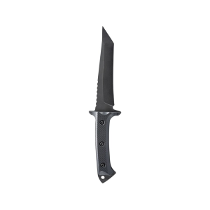 Skallywag Tactical Riptide Fixed Blade Knife 6.35" Tanto Point D2 Black PVD Blade G-10 Handle Black - Skallywag Tactical