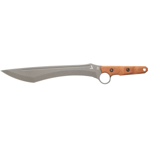 TOPS Knives Lilith Machete 13.5" Drop Point 1095 Gray Blade Canvas Micarta Handle Tan - Tops Knives