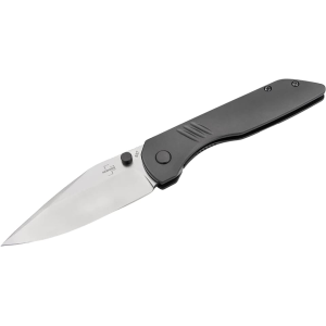Boker Knives Max Pocket Knife 3.31" Drop Point CPM S35VN Satin Blade Titanium Handle Gray - Boker Knives
