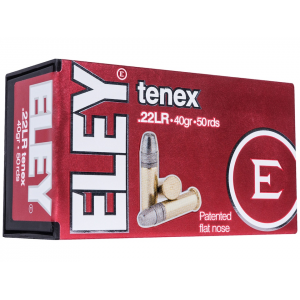 y Tenex EPS 22LR 40 Grain Flat Nose Box Of 500 (10 Boxes Of 50) Ammo