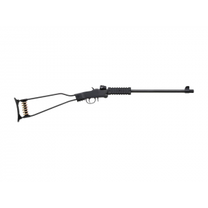CHIAPPA Little Badger Single Shot Rifle 17 Hornady Magnum Rimfire (hmr) 16.5" Black Threaded Barrel Black Frame Black Skeleton Stock