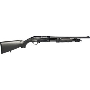 IVER Johnson Pas 12 Pump 12 Gauge Shotgun 18" Blued Barrel Black Pistol Grip
