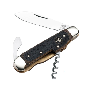 Boker Knives Wine Knife Pocket Knife 2.36" Drop Point 4034 Satin Blade Oak Handle Wood - Boker Knives