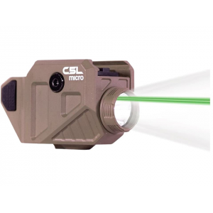 Viridian C5L Micro Weapon Light with Green Laser for Picatinny Rail FDE - Viridian