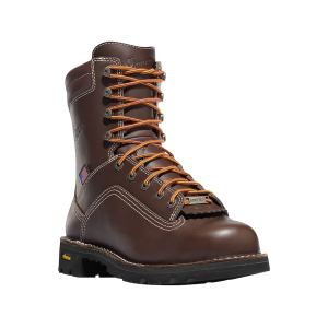 Danner Men's Quarry USA 8" Waterproof Work Boots Leather Brown 14 D - Danner