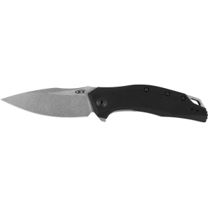 Zero Tolerance 357 Assisted Opening Pocket Knife 3.25" Drop Point CPM-20CV Stonewashed Blade G-10 Handle Black - Zero Tolerance