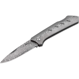 Boker Knives Damascus Dominator Pocket Knife 3.31" Drop Point Damascus Blade Damascus Handle - Boker Knives