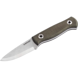 Boker Knives Vigtig vs Wild Fixed Blade Knife 3.35" Drop Point CPM MagnaCut Satin Blade Micarta Handle Green - Boker Knives