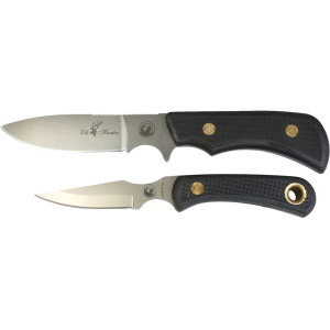 Knives of Alaska Trekker Elk Hunter/Cub Bear Combo Fixed Blade Knife Set D2 Tool Steel Blades SureGrip Handle Black - Knives Of Alaska