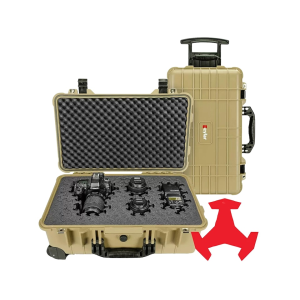 EYLAR Carry On Roller Hard Case with Ragar XP Crosslinked Foam Insert 22