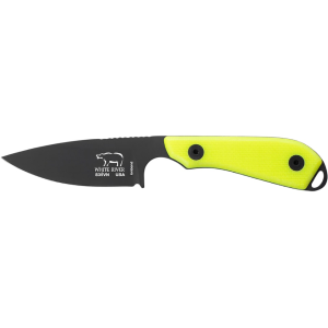 White River Knives M1 Pro Fixed Blade Knife 3" Drop Point CPM S35VN Black PVD Blade G-10 Handle Hi-Vis - White River Knives